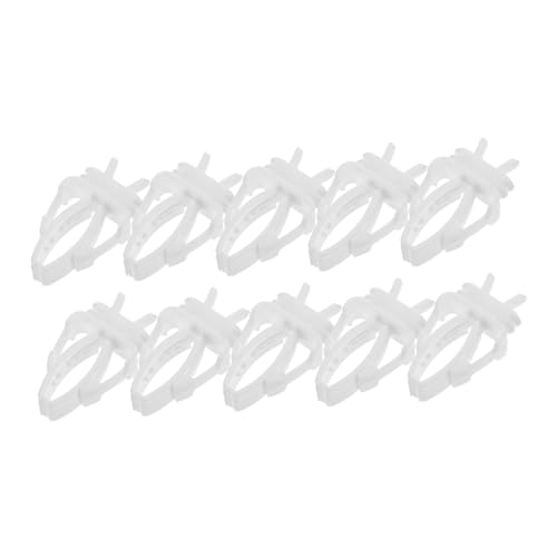 HOMOBABE 10 Stück Gemüse -papageien -fütterungsclip Papageien-gemüsehalter Füttern Vogelfütterungsclip Futterspender Vogelfutterhalter Vogelfutter-Clips Essen Weiß Plastik von HOMOBABE