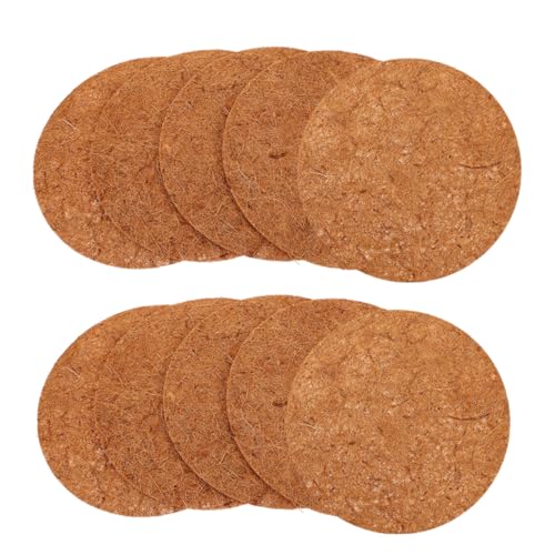 HOMOBABE 10 Stück Kokospalmenmatte Nistunterlagen Für Vögel Abdeckung Für Vogelkäfig Zubehör Für Vogelkäfige Kokosnuss Stoff Matte Für Vogelnester Vogelnestmatte Hellbraun Kokospalmenseide von HOMOBABE
