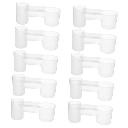 HOMOBABE 10 Stück Trinkwasserfuttermittel Vogelfütterungsbecher Vogelfuttergericht Vogelkäfig-Zubehör zum Aufhängen Papageifutter Vogelkäfig Futterhalter Plastik Weiß Wiederverwendbar HOMOBABE 10 Stück Trinkwasserfuttermittel Vogelfütterungsbecher Vogelfuttergericht Vogelkäfig-Zubehör zum Aufhängen Papageifutter Vogelkäfig Futterhalter Plastik Weiß Wiederverwendbar von HOMOBABE