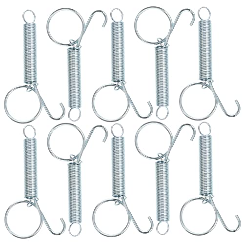 HOMOBABE 10stücke Multi-funktions Federhaken Für Tierkäfige Edelstahl Käfig Tür Fixierung Für Vögel Kaninchen Und Kleintiere Praktische Und Langlebige Lösung Zur Einfachen von HOMOBABE