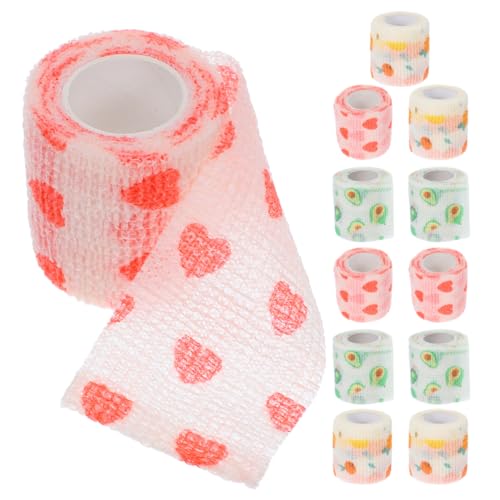 HOMOBABE 12 Rollen Vet Wrap: Vlies-selbstklebebandage Für Hunde, Elastisches, Kohäsives Klebeband Schutz Pfoten, Atmungsaktive Wundversorgung Für Haustiere Und Outdoor-aktivitäten von HOMOBABE
