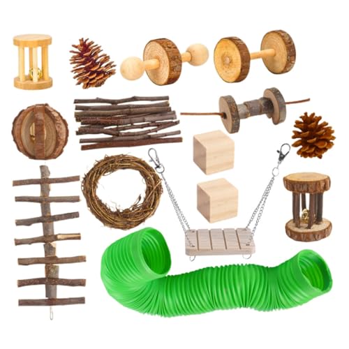 HOMOBABE 15 Stück Haustierspielzeug Aus Holz Auto Meerschweinchen-hängematte Rennmaus Meerschweinchen Produkt Puzzle Hamster Welpe Ratte Rad Tunnel Aus Kunststoff Colorful HOMOBABE 15 Stück Haustierspielzeug Aus Holz Auto Meerschweinchen-hängematte Rennmaus Meerschweinchen Produkt Puzzle Hamster Welpe Ratte Rad Tunnel Aus Kunststoff Colorful von HOMOBABE