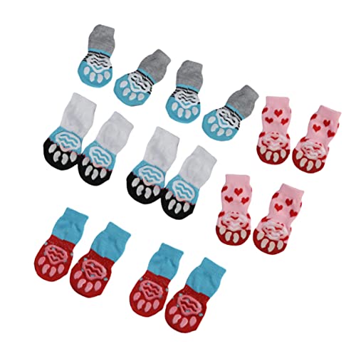 HOMOBABE 16Stücke Haustier Baumwollsocken für rutschfeste Pfotenschutz für Winter und Schützend und Stylisch HOMOBABE 16Stücke Haustier Baumwollsocken für rutschfeste Pfotenschutz für Winter und Schützend und Stylisch von HOMOBABE