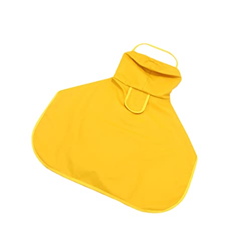 HOMOBABE 1Pc Haustier Hund Regenmantel Gelber Regenmantel Hund Nassmantel Regenmantel Hunde wasserdichte Hunderegenjacke Transparenter Hunderegenmantel Kleine Hundejacken Wasserdichter von HOMOBABE