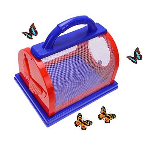 HOMOBABE 1Satz Insektenkäfig mit Lupe und Pinzette Bunter Insektenfänger für Jungen und Outdoor für Naturerkundung Leicht und Tragbar Rot Blau HOMOBABE 1Satz Insektenkäfig mit Lupe und Pinzette Bunter Insektenfänger für Jungen und Outdoor für Naturerkundung Leicht und Tragbar Rot Blau von HOMOBABE