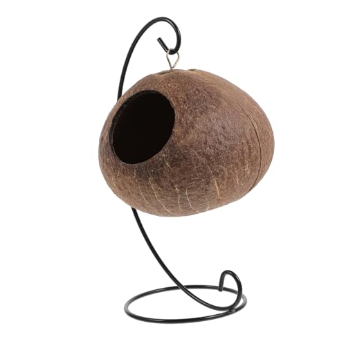 HOMOBABE 1Satz Kokosnuss Hamsternest Warmes Kühles Hängematten für Kleintiere Bequemes Haustierversteck aus Natürlicher Kokosnuss mit Metallrahmen und Baumwollpolster HOMOBABE 1Satz Kokosnuss Hamsternest Warmes Kühles Hängematten für Kleintiere Bequemes Haustierversteck aus Natürlicher Kokosnuss mit Metallrahmen und Baumwollpolster von HOMOBABE
