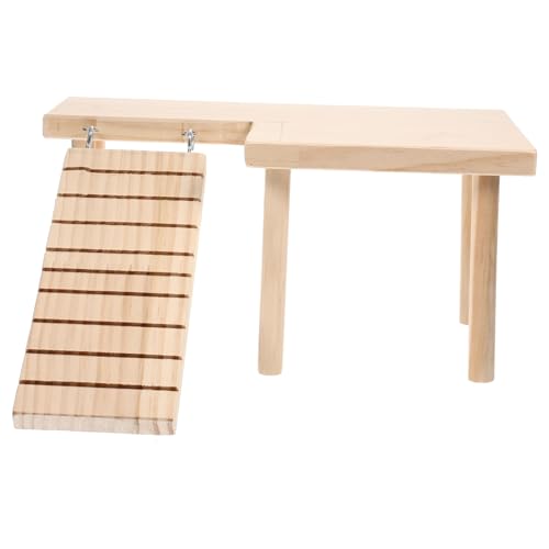 HOMOBABE 1satz Holz Hamster Spielzeug Mit Plattform Und Kletterleiter Fördert Spaß Und Bewegung Für Kleine Haustiere Für Hamster Und Zwerghamster HOMOBABE 1satz Holz Hamster Spielzeug Mit Plattform Und Kletterleiter Fördert Spaß Und Bewegung Für Kleine Haustiere Für Hamster Und Zwerghamster von HOMOBABE