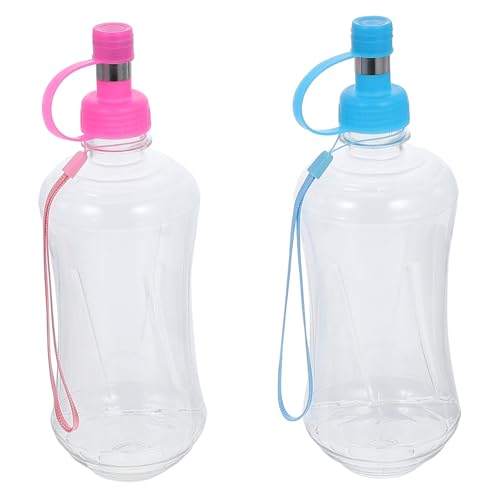 HOMOBABE 2 STÜCK Tragbare Hundewasserflasche Faltbare Trinkflasche für Hunde und Katzen für Reisen Camping und Einfach zu Reinigen Verwenden von HOMOBABE