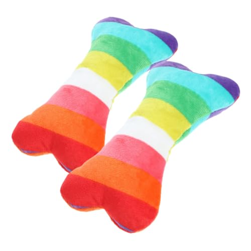HOMOBABE 2stücke Interaktives Hundespielzeug Aus Plüsch Robustes Quietschspielzeug Für Aggressive Kauer Für Kleine Und Große Hunde Zahnpflege Und Spielspaß in Einem von HOMOBABE