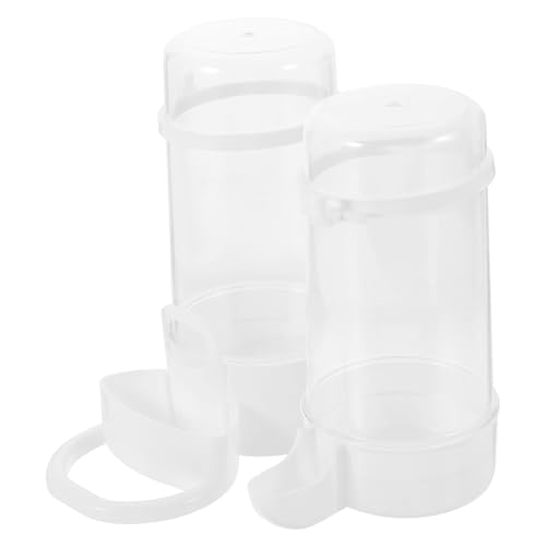 HOMOBABE 2 Stück Feeder -Wasserflasche Solar- Futterspender Käfigzubehör füttern Bienenfuttermittel Vogelfütterer Vogelkäfig -Feeder Taubenwasserspeisendispenser Käfig-Feeder Plastik Weiß HOMOBABE 2 Stück Feeder -Wasserflasche Solar- Futterspender Käfigzubehör füttern Bienenfuttermittel Vogelfütterer Vogelkäfig -Feeder Taubenwasserspeisendispenser Käfig-Feeder Plastik Weiß von HOMOBABE