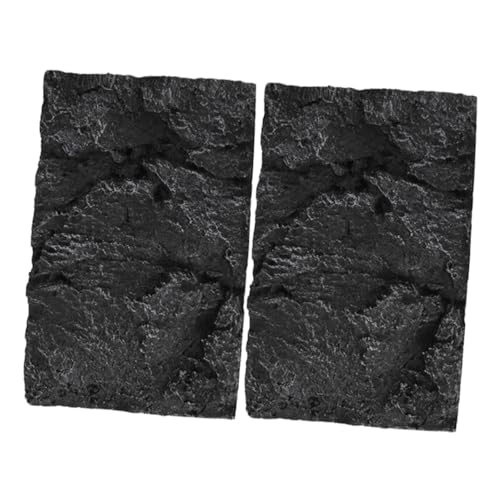 HOMOBABE 2 Stück Felsendekorationspaneele Tank Reptil Aquarium groß Dekorationen für Aquarien für Schildkrötenbecken Hintergrundplatte für Aquarienbecken Pu Schwarz HOMOBABE 2 Stück Felsendekorationspaneele Tank Reptil Aquarium groß Dekorationen für Aquarien für Schildkrötenbecken Hintergrundplatte für Aquarienbecken Pu Schwarz von HOMOBABE