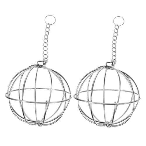 HOMOBABE 2 Stück Futterständer Hühner Leckerli Futterspender Hühnerfutterspender Halter Hängender Vogelfutterspender Geflügelfutterhalter Kugelform Geflügelfutterspender Hühner HOMOBABE 2 Stück Futterständer Hühner Leckerli Futterspender Hühnerfutterspender Halter Hängender Vogelfutterspender Geflügelfutterhalter Kugelform Geflügelfutterspender Hühner von HOMOBABE