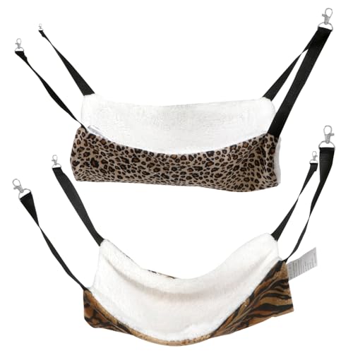 HOMOBABE 2 Stück Hamster Hängematte Tierbett pet Bed katzenkörbchen katzenbettchen Kleintierhöhle Hamsterkäfig Tier Hängebett hängend Hängematte für Haustiere Haustier-Schlafbett Plüsch von HOMOBABE
