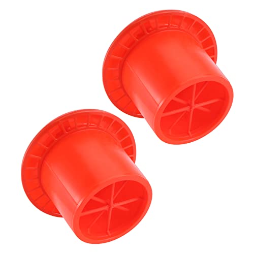 HOMOBABE 2 Stück Hühnerbrühe Eimer Hühnerfutter Pellets Hühnerbrüter Hühner Hühnerfutter Zubehör Küken Kükenfutterspender Geflügel DIY Hennen Kunststoff Orange von HOMOBABE