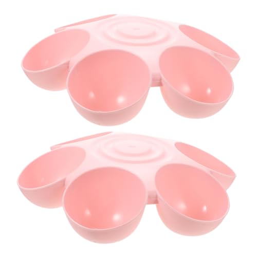 HOMOBABE 2 Stück Hundenapf für den Haushalt Kätzchenschalen füttern Schüssel Haustier Haustiere Fütterung Behälter für Hundefutter Katzennäpfe Indoor Hundenapf Welpenschalen Plastik Rosa von HOMOBABE