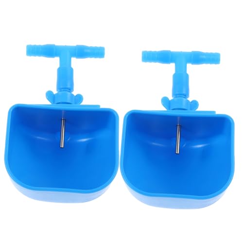 HOMOBABE 2 Stück Kaninchen-Wasserbrunnen Spender Isolierte Wasserflasche coop automatisch Hasen zubehör hasenzubehör Hasenzucht-Wassernapf Wassertrinker für Haustiere Plastik Blue von HOMOBABE