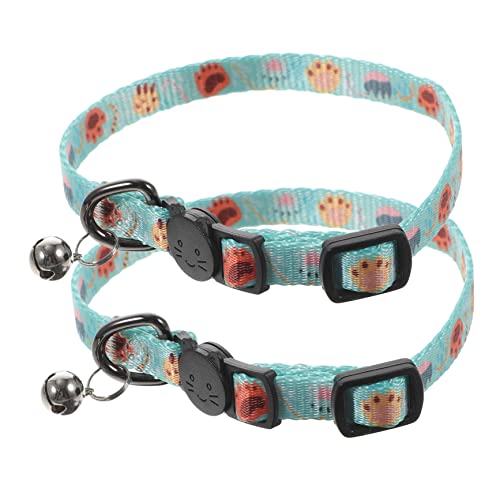 HOMOBABE 2 Stück Katzenkragenglocke Kätzchenkragen drinnen mit Glocken Katzenhalsbänder Schild Katzenkragen für Jungen süßer Breakaway -Katzenkragen Polyester HOMOBABE 2 Stück Katzenkragenglocke Kätzchenkragen drinnen mit Glocken Katzenhalsbänder Schild Katzenkragen für Jungen süßer Breakaway -Katzenkragen Polyester von HOMOBABE