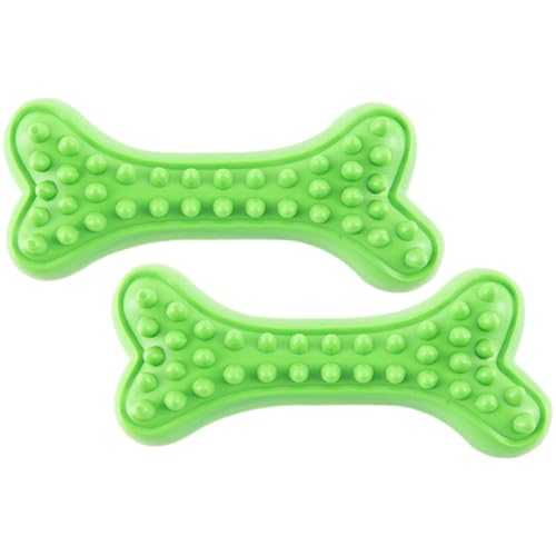 HOMOBABE 2stücke Kauspielzeug Für Hunde Bissfestes Und Interaktives Gummispielzeug Knochenform Für Zahnpflege Und Spielspaß Für Kleine Und Große Hunde von HOMOBABE