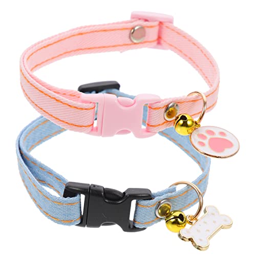 HOMOBABE 2 Stück Kragenanhänger Katzenmarke reflektierend Katzenzubehör Kätzchenkragen winzig mit abbrechbare katzenhalsbänder Katzenhalsband abbrechen Baumwolle Polyester HOMOBABE 2 Stück Kragenanhänger Katzenmarke reflektierend Katzenzubehör Kätzchenkragen winzig mit abbrechbare katzenhalsbänder Katzenhalsband abbrechen Baumwolle Polyester von HOMOBABE