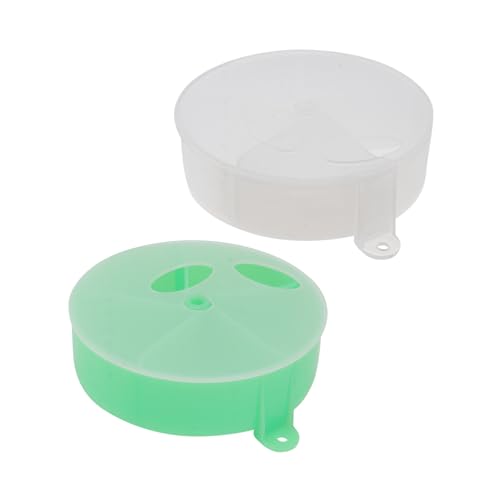 HOMOBABE 2 Stück Papagei Futter Box Netz Nahrungssuche für Sittiche Hamster interaktives intelligenzspielzeug Futterboxen für Papageien Papageienspielzeug Acryl Green von HOMOBABE