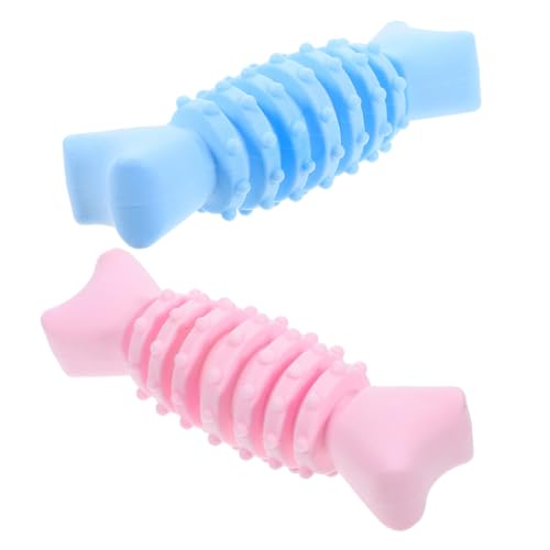 HOMOBABE 2 Stück Spielzeugschleifenstäbchen Zahnen Großes Kauspielzeug für Hunde hart Hundekauspielzeug Knochen klein zahnspielzeug für welpen Beißfestes Hundespielzeug Welpenspielling TPR HOMOBABE 2 Stück Spielzeugschleifenstäbchen Zahnen Großes Kauspielzeug für Hunde hart Hundekauspielzeug Knochen klein zahnspielzeug für welpen Beißfestes Hundespielzeug Welpenspielling TPR von HOMOBABE