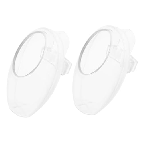 HOMOBABE 2 Stück Transparente Vogelfutterstation für Käfige Kleiner Futterspender für Papageien und Wellensittiche Praktische und Zugängliche Futterbox für Aufhängen und Sauberhalten von HOMOBABE