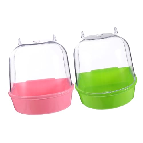 HOMOBABE 2stücke Vogelbadewanne Für Wellensittiche Und Kleine Vögel Aus Langlebigem Mit Transparentem Deckel Für Vogelpflege Und Reinigung HOMOBABE 2stücke Vogelbadewanne Für Wellensittiche Und Kleine Vögel Aus Langlebigem Mit Transparentem Deckel Für Vogelpflege Und Reinigung von HOMOBABE