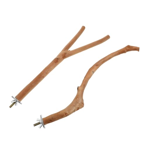 HOMOBABE 2stücke Holz Sitzstangen Für Vögel Parrot Perch Spielzeug Langlebig Und Sicher Geeignet Für Papageien Und Wellensittiche Stangen Vogelkäfig Zubehör HOMOBABE 2stücke Holz Sitzstangen Für Vögel Parrot Perch Spielzeug Langlebig Und Sicher Geeignet Für Papageien Und Wellensittiche Stangen Vogelkäfig Zubehör von HOMOBABE