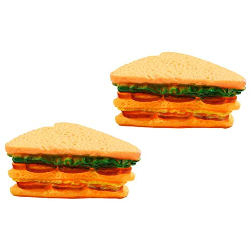 HOMOBABE 2stücke Teiliges Hundespielzeug Für Zahnpflege Langlebige Sandwich-Form Zum Kauen Quietschendes Molarspielzeug Für Kleine Und Mittlere Hunde Fördert Gesunde Zähne Und von HOMOBABE