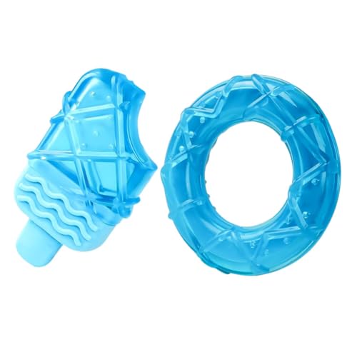 HOMOBABE 2 Stücke Kühlspielzeug Für Hunde Hundespielzeug Wurf Lustig Quietscher Welpenspielzeug Einfrierbares Beiß Für Welpen Futterautomat Für Haustiere Matschig Cool Sky-Blue HOMOBABE 2 Stücke Kühlspielzeug Für Hunde Hundespielzeug Wurf Lustig Quietscher Welpenspielzeug Einfrierbares Beiß Für Welpen Futterautomat Für Haustiere Matschig Cool Sky-Blue von HOMOBABE
