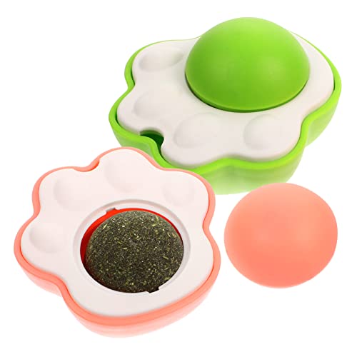 HOMOBABE 2sätze Katzenminze Spielzeug Teiliges Interaktives Katzenspielzeug Zur Selbstbeschäftigung Für Katzen Mit Starker Haftung Für Wände Fördert Orale Gesundheit Und von HOMOBABE