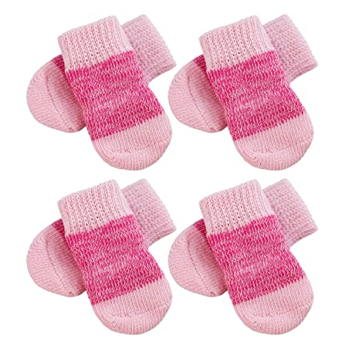 HOMOBABE 2Sätze rutschfeste Elastische Haustiersocken für Hunde Bequeme Rutsch Socken für und Schutz für Indoor Nutzung und Kälteschutz von HOMOBABE
