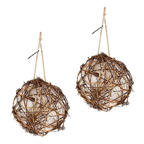 HOMOBABE 2Stücke Garten Nest Material Hängendes Vogelhäuschen für Outdoor Rustikales Vogelschachtelmaterial für Dekorativen Spaß Beim Vogelbeobachten HOMOBABE 2Stücke Garten Nest Material Hängendes Vogelhäuschen für Outdoor Rustikales Vogelschachtelmaterial für Dekorativen Spaß Beim Vogelbeobachten von HOMOBABE