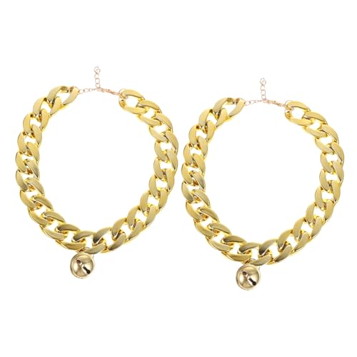 HOMOBABE 2Stücke Goldene Hundehalskette mit Glocke Stylisches Halsband für Kleine und Mittelgroße Langlebige Kette für Partys Feiertage und Besondere Anlässe Hoher HOMOBABE 2Stücke Goldene Hundehalskette mit Glocke Stylisches Halsband für Kleine und Mittelgroße Langlebige Kette für Partys Feiertage und Besondere Anlässe Hoher von HOMOBABE