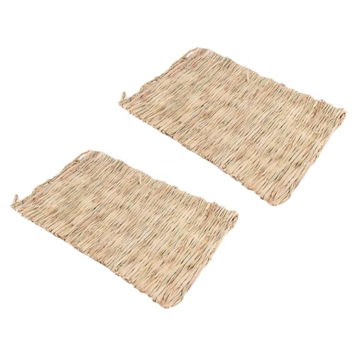 HOMOBABE 2Stücke Hamster Strohmatten Handgewebte Schlafpads für Meerschweinchen Gemütlicher Ruheplatz für Haustiere für Käfige und Nester HOMOBABE 2Stücke Hamster Strohmatten Handgewebte Schlafpads für Meerschweinchen Gemütlicher Ruheplatz für Haustiere für Käfige und Nester von HOMOBABE