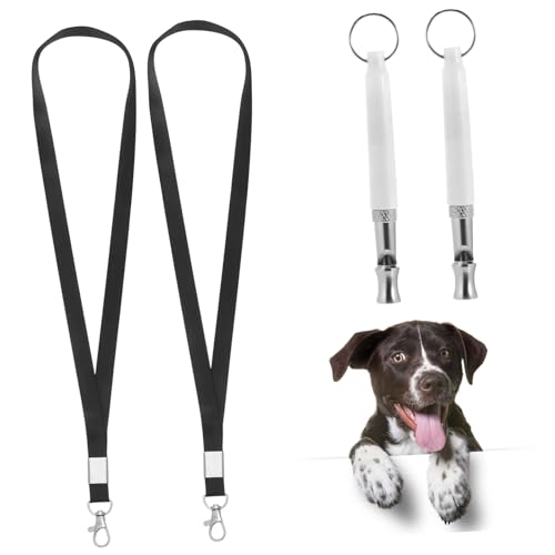 HOMOBABE 2Stücke Hundepfeife mit Lanyard Effektives Hundetraining Zubehör für Rückruf und Gehorsam und Tragbar Schallschutz für Weiß HOMOBABE 2Stücke Hundepfeife mit Lanyard Effektives Hundetraining Zubehör für Rückruf und Gehorsam und Tragbar Schallschutz für Weiß von HOMOBABE