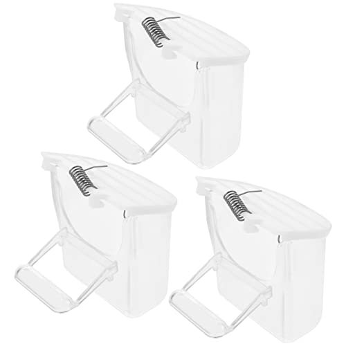 HOMOBABE 3 Stück Externe Tassenlehrer Essen Vogel Fütterer Papageien -Lebensmittelspender vogelkäfig Futterstelle für Vögel Hängenden Vogelhäuschen füttern Transparent HOMOBABE 3 Stück Externe Tassenlehrer Essen Vogel Fütterer Papageien -Lebensmittelspender vogelkäfig Futterstelle für Vögel Hängenden Vogelhäuschen füttern Transparent von HOMOBABE