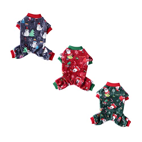 HOMOBABE 3 Stück Haustier Weihnachtspyjama Hundepflege Hundejacke Extra Groß Katze Weihnachtskostüme Hundespielzeug Bausatz Hund Badetuch Kühlender Hundemantel Welpenoutfits Korallenvlies HOMOBABE 3 Stück Haustier Weihnachtspyjama Hundepflege Hundejacke Extra Groß Katze Weihnachtskostüme Hundespielzeug Bausatz Hund Badetuch Kühlender Hundemantel Welpenoutfits Korallenvlies von HOMOBABE