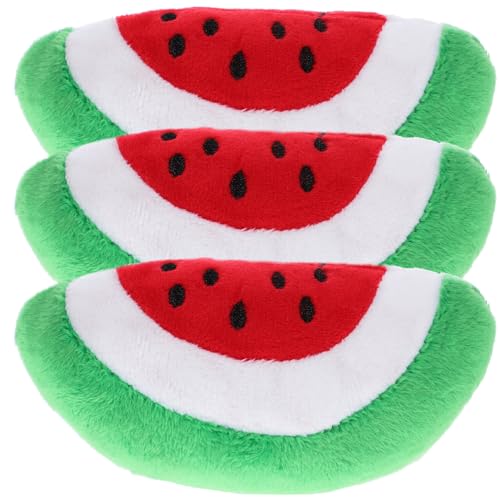HOMOBABE 3stücke Teiliges Wassermelonen-plüschspielzeug Für Hunde Interaktives Kauspielzeug Für Welpen Fördert Spiel Und Zahnpflege Für Beschäftigung Und Unterhaltung Von Haustieren von HOMOBABE