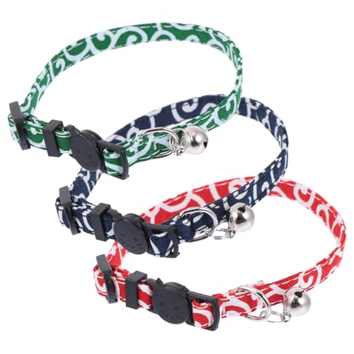 HOMOBABE 3 Stück Katzenhalsband Katzenhalsbänder Verstellbare Kat Für Katzen Haustier Kätzchen Mit Glocke Kragen Einstellbar Bogen Katze Schleife Krawatte Nylon HOMOBABE 3 Stück Katzenhalsband Katzenhalsbänder Verstellbare Kat Für Katzen Haustier Kätzchen Mit Glocke Kragen Einstellbar Bogen Katze Schleife Krawatte Nylon von HOMOBABE