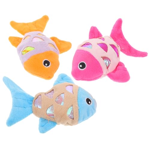 HOMOBABE 3 Stück Katzenspielzeug Katzenfischspielzeug drinnen Plüschtierfisch für Katze Weiches Fischspielzeug mit Rassel süßes Kätzchenspielzeug weiches Haustierspielzeug Zufällige Farbe HOMOBABE 3 Stück Katzenspielzeug Katzenfischspielzeug drinnen Plüschtierfisch für Katze Weiches Fischspielzeug mit Rassel süßes Kätzchenspielzeug weiches Haustierspielzeug Zufällige Farbe von HOMOBABE