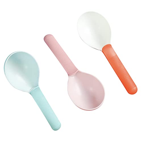 HOMOBABE 3 Stück Löffel für Katzenfutter Easy putz Rutschfester greifdorn Katzenfutterportionierer Scoop Schaufeln Haustier Multifunktionale Essensschaufel Messlöffel für Lebensmittel Abs von HOMOBABE