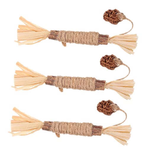 HOMOBABE 3 Stück Maomutianisches Polygonum- Kauspielzeug Für Katzen Katzenstreu Katzenrätsel Katzenklicker Cat Treat Toy Katze Klebt Ablenkungsspielzeug Für Kätzchen Strohseil HOMOBABE 3 Stück Maomutianisches Polygonum- Kauspielzeug Für Katzen Katzenstreu Katzenrätsel Katzenklicker Cat Treat Toy Katze Klebt Ablenkungsspielzeug Für Kätzchen Strohseil von HOMOBABE