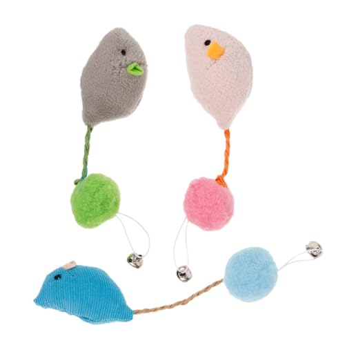 HOMOBABE 3stücke Teiliges Interaktives Katzenspielzeug Weiche Plüschmaus Spielzeuge Für Indoor-Katzen Für Spaß Und Kauunterhaltung Mit Glocken Für Zusätzliche Anziehungskraft HOMOBABE 3stücke Teiliges Interaktives Katzenspielzeug Weiche Plüschmaus Spielzeuge Für Indoor-Katzen Für Spaß Und Kauunterhaltung Mit Glocken Für Zusätzliche Anziehungskraft von HOMOBABE