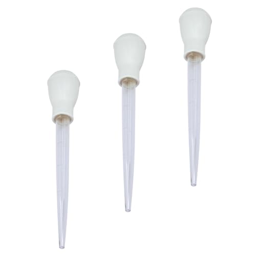 HOMOBABE 3 Stück Tropfer Aquarium-Tropfpipette Fischtankreiniger tropfschlauch tropfblech Dropper kunststoffreiniger Praktischer Aquarienreiniger Einfacher Siphon für Aquarien Plastik Weiß von HOMOBABE
