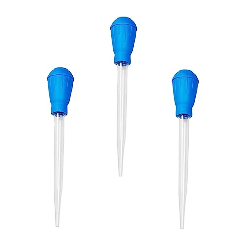 HOMOBABE 3 Stück Tropfer wasserreiniger hauswasserfilter stabsauger Aquarium Reinigung Fischtanks Vakuumkies für Aquarien Einfacher Siphon für Aquarien Langer Düsensiphon Plastik Blue von HOMOBABE