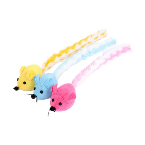 HOMOBABE 3 Stück lustiges Katzenspielzeug Plüsch anregend Katzen neckisch Ding Spielzeugmäuse für Katzen Haustierspielzeugkatze Kätzchenvergnügen Segeltuch HOMOBABE 3 Stück lustiges Katzenspielzeug Plüsch anregend Katzen neckisch Ding Spielzeugmäuse für Katzen Haustierspielzeugkatze Kätzchenvergnügen Segeltuch von HOMOBABE