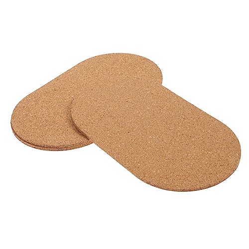 HOMOBABE 3 Stück rutschfeste Hamster Laufwagenmatte aus Kork Hochwertiger Schutz für Kleintier Rad als Zubehör für Hamster und Andere Haustiere von HOMOBABE