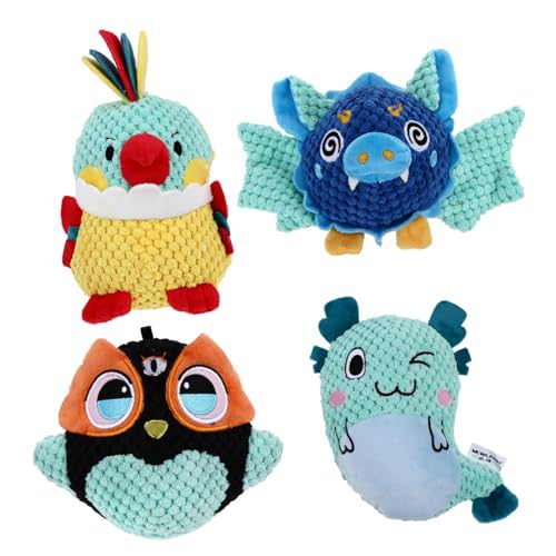 HOMOBABE 4 Stück Haustier Interactive Dog Toys interaktives Quietschspielzeug für Hunde quietschendes Welpe Beißspielzeug für Haustiere Haustierplüschspielzeug HOMOBABE 4 Stück Haustier Interactive Dog Toys interaktives Quietschspielzeug für Hunde quietschendes Welpe Beißspielzeug für Haustiere Haustierplüschspielzeug von HOMOBABE