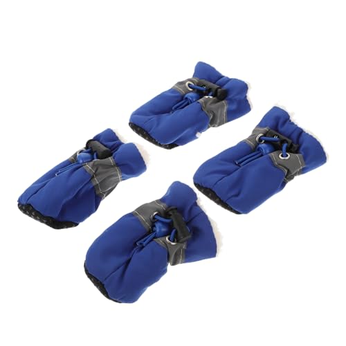HOMOBABE 4 Stück Haustier Schuhüberzüge Schuhsohlenschutz Hunde Schneestiefel Hundeschuhe Für Kleine Hunde Hunde Regenstiefel Welpenschuhe rutschfeste Hundeschuhe Hunde von HOMOBABE